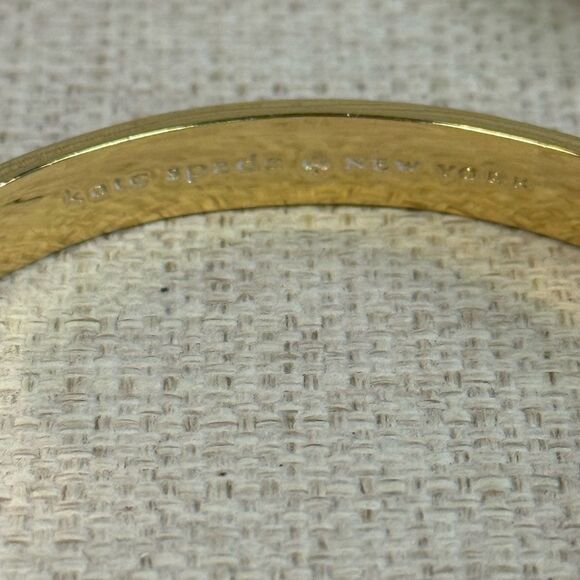 Kate Spade Black Gold Silver Glitter Bangle Bracelets Set of 3 - Picture 5 of 5